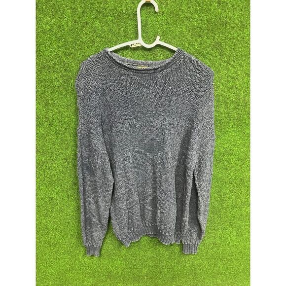 90s ALPS Women's Blue Knitted Sweater Sz Large - Picture 1 of 5